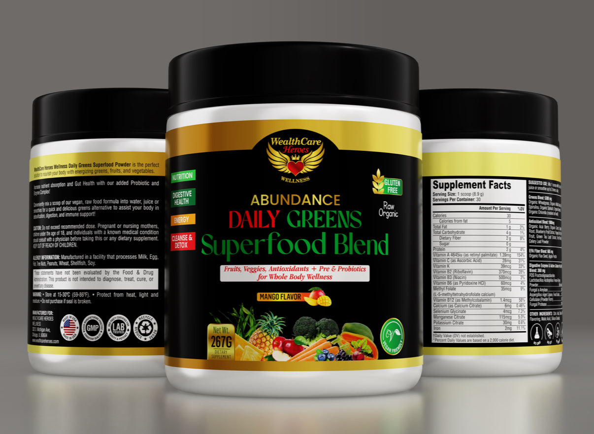 Abundance Daily Greens Superfood - Mango
