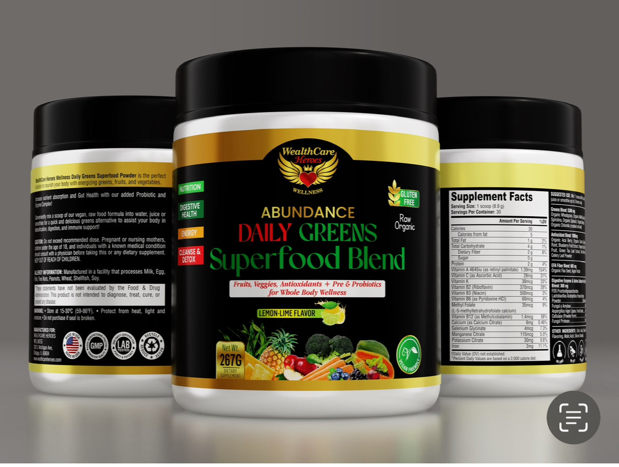 Abundance Daily Greens Superfood - Lemon Lime